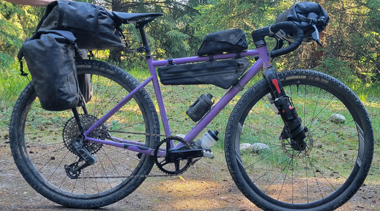 poppy the bike loaded up