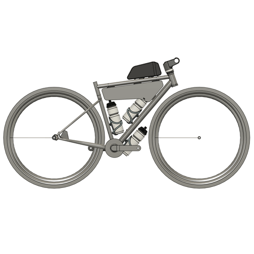 gravel bike cad render